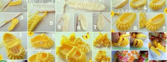 Tutorial – Sapatinho de crochê