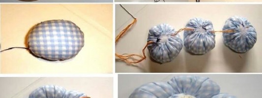 Tutorial – Flor de fuxico