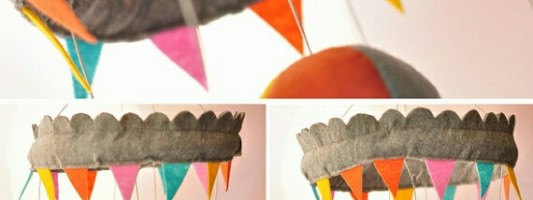 Inspiração – Móbile com céu de feltro